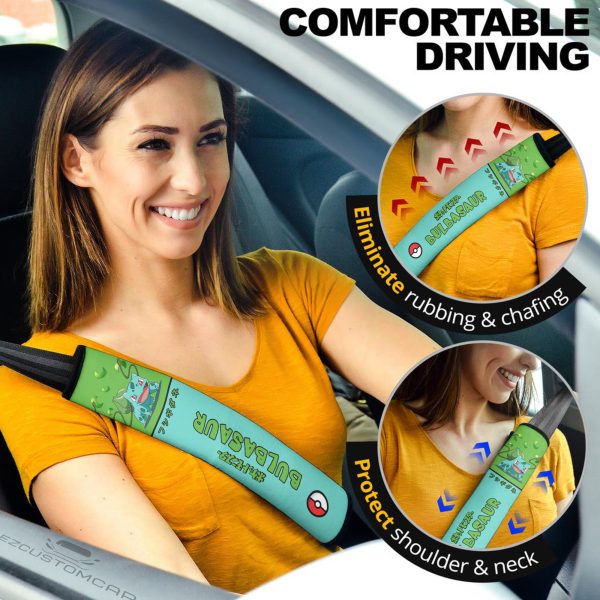 pokemon bulbasaur seat belt covers the ultimate accessory for your car ktpor