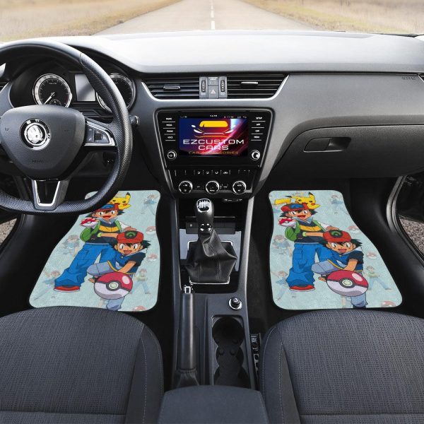 pokemon car floor mats ash ketchum rgntg