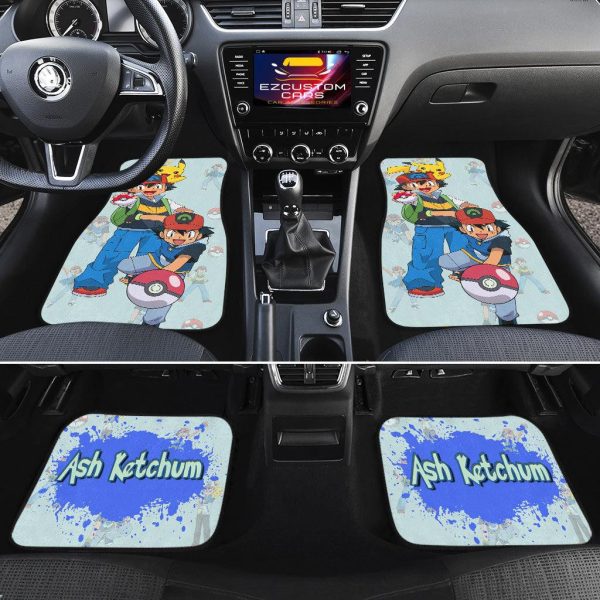 pokemon car floor mats ash ketchum whclk