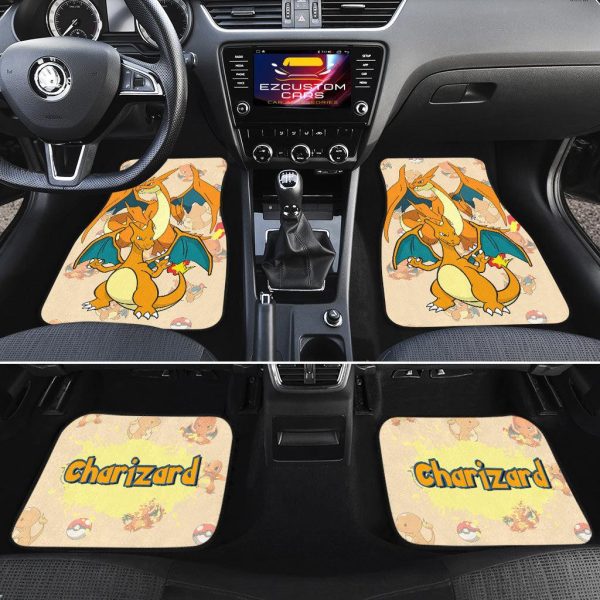pokemon car floor mats charizard 3h40s
