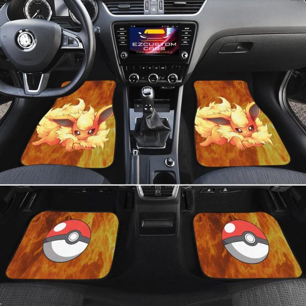 pokemon car floor mats flareon on fire awild