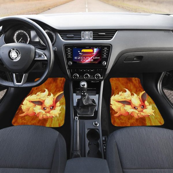pokemon car floor mats flareon on fire pah9n