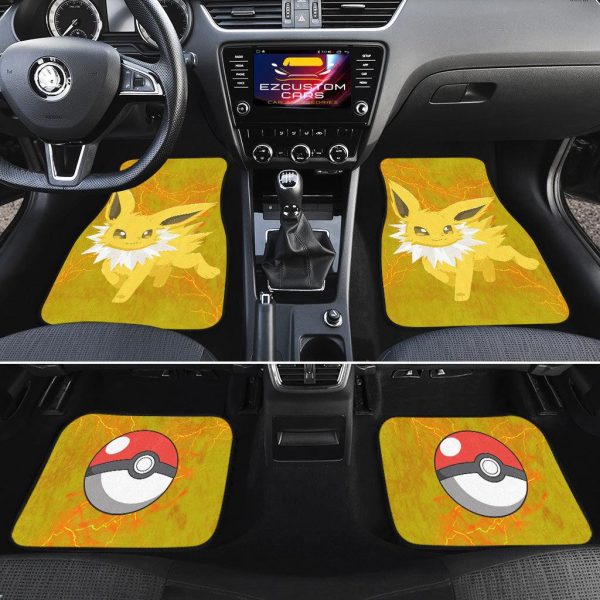 pokemon car floor mats jolteon electrifying ajm1o