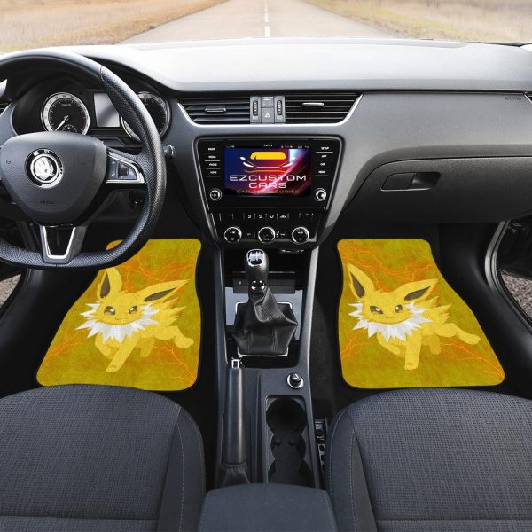 pokemon car floor mats jolteon electrifying f93si