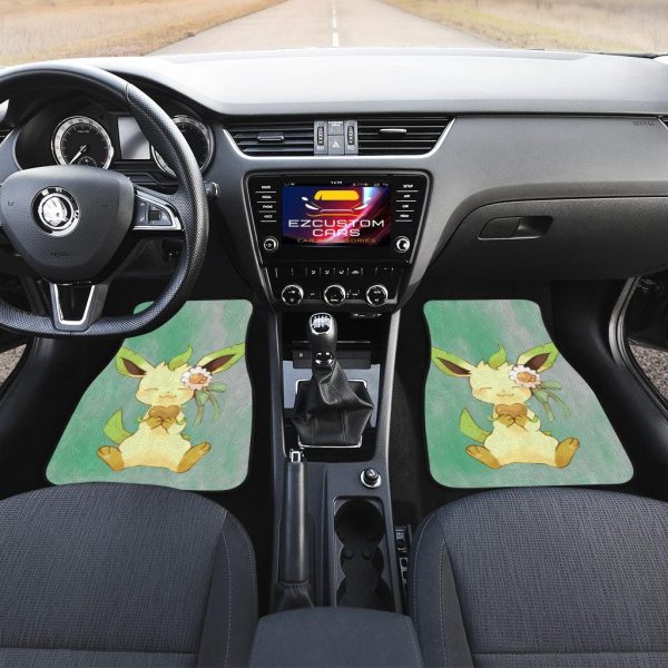 pokemon car floor mats leafeon bloom bmrtq