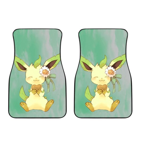 Pokemon Car Floor Mats Leafeon Bloom