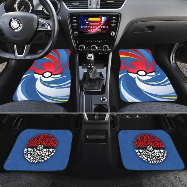 pokemon car floor mats monster ball pokemon l450q