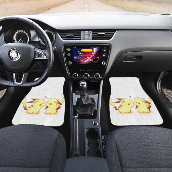 pokemon car floor mats pikachu kiss lovely couple u8tf3