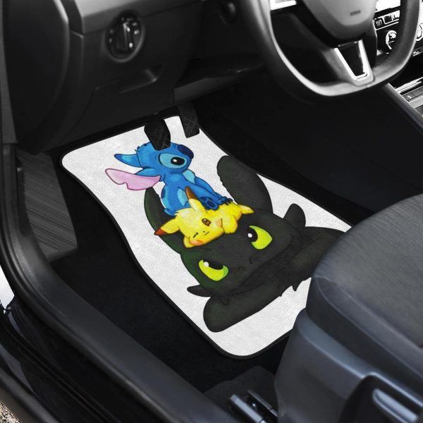 pokemon car floor mats toothless pikachu 045kt