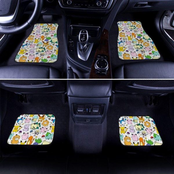 Pokemon Car Mats Chibi Pattern