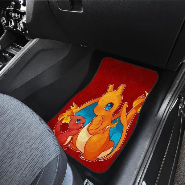 pokemon car mats fire dragons family in red theme ehimx