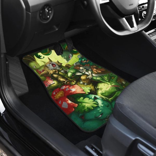 pokemon car mats grass family 4d9c7