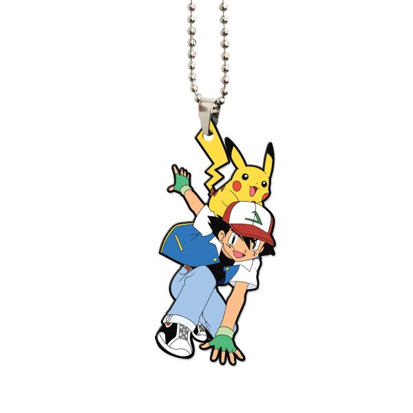 pokemon car ornament ash ketchum and pikachu oysxj