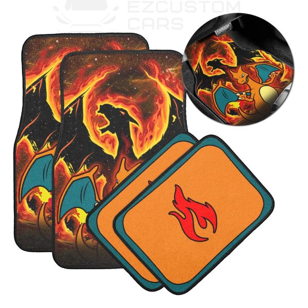 pokemon charizard car accessories custom anime car floor mats 2rsci