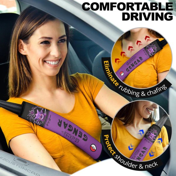pokemon gengar seat belt covers the ultimate accessory for your car zwzel
