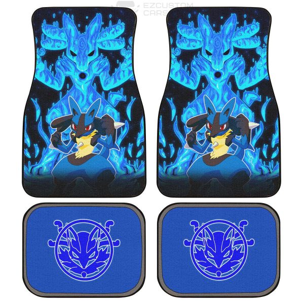 Pokemon Lucario Car Accessories Custom Anime Car Floor Mats