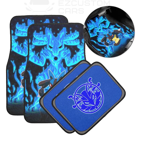 Pokemon Lucario Car Accessories Custom Anime Car Floor Mats