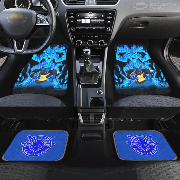 pokemon lucario car accessories custom anime car floor mats flojp