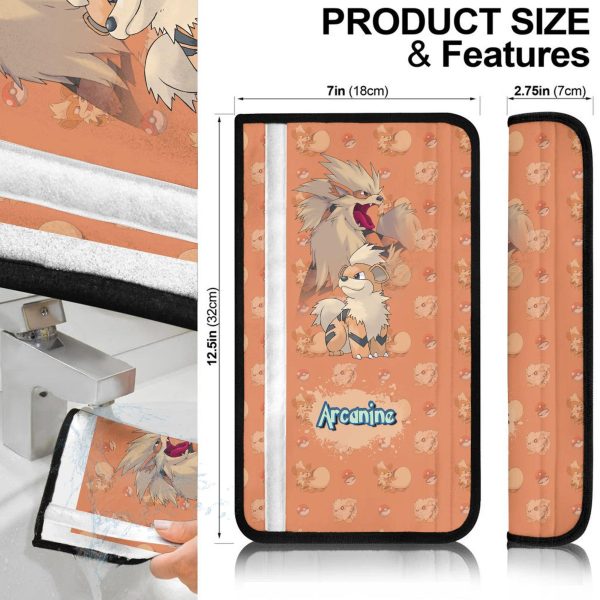 pokemon seat belt covers arcanine ljltk