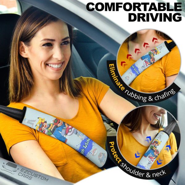 Pokemon Seat Belt Covers Ash Ketchum