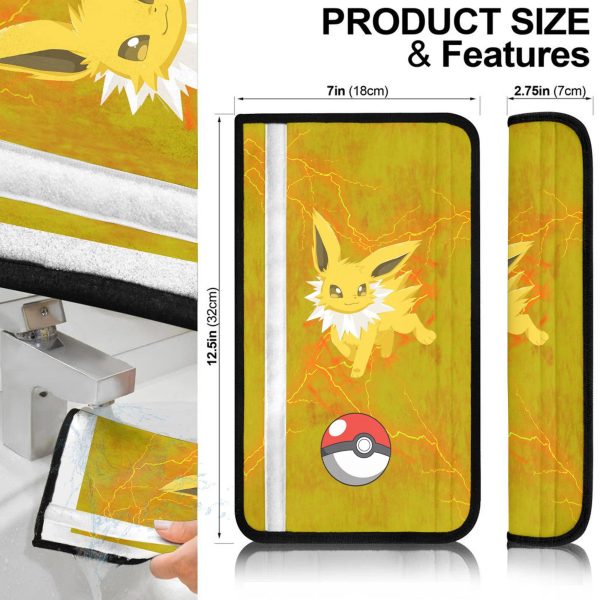 pokemon seat belt covers jolteon electrifying ikdwo
