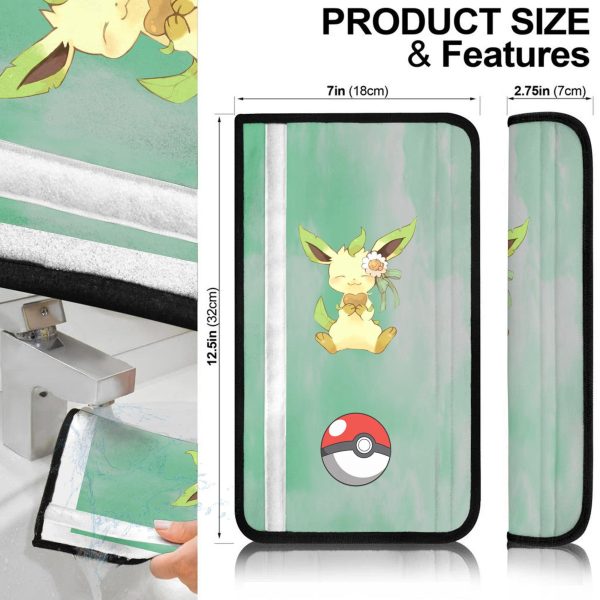 pokemon seat belt covers leafeon bloom hzey4
