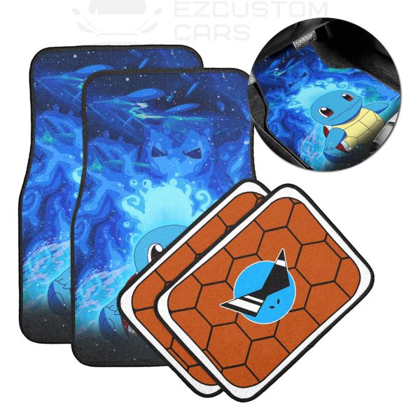 Pokemon Squirtle Car Floor Mats Custom Anime Car Accessories