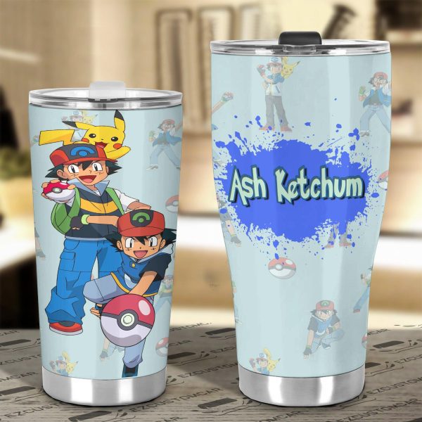 pokemon tumbler cup ash ketchum 4bmlz