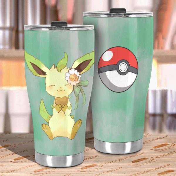 pokemon tumbler cup leafeon bloom j9flv