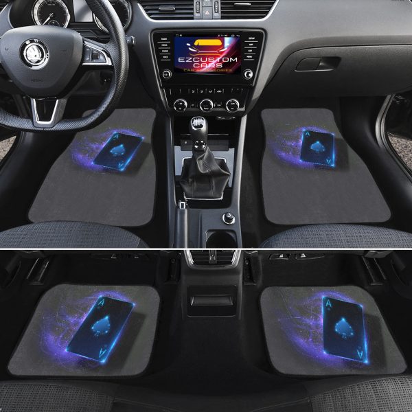 poker car accessories custom blue poker car floor mats lp8xn