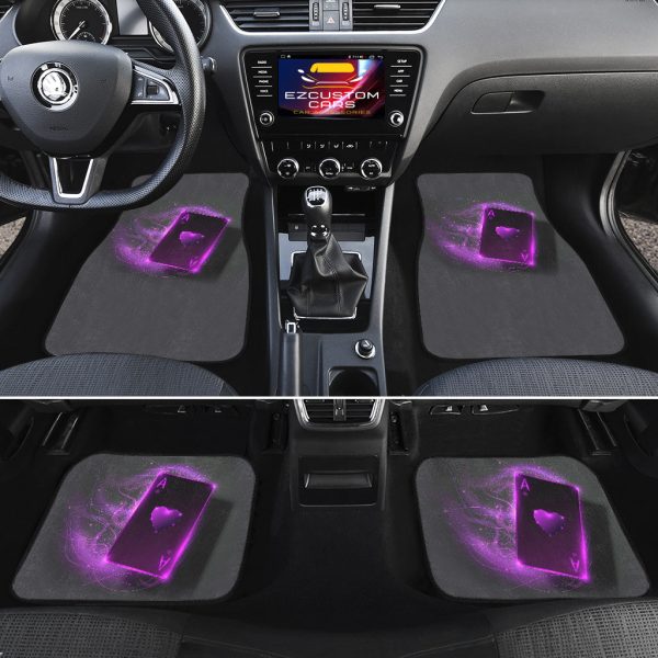 poker car accessories custom purple poker car floor mats cvilf