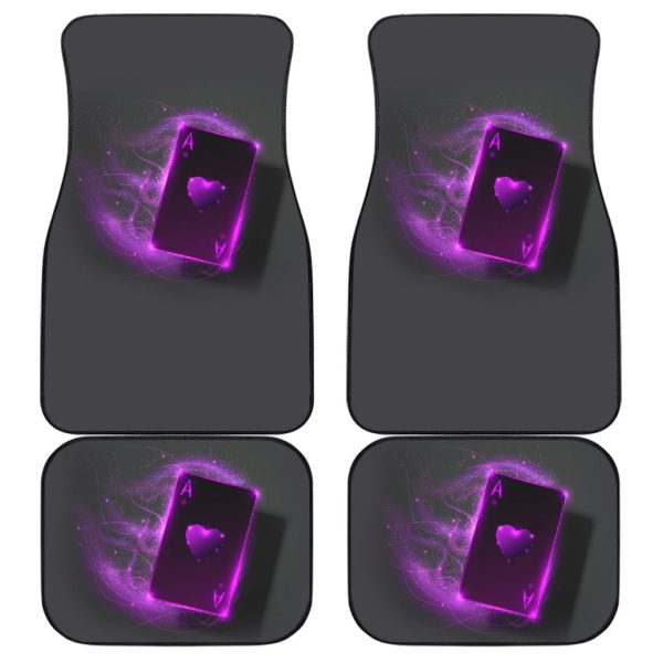 Poker Car Accessories Custom Blue Poker Car Floor Mats