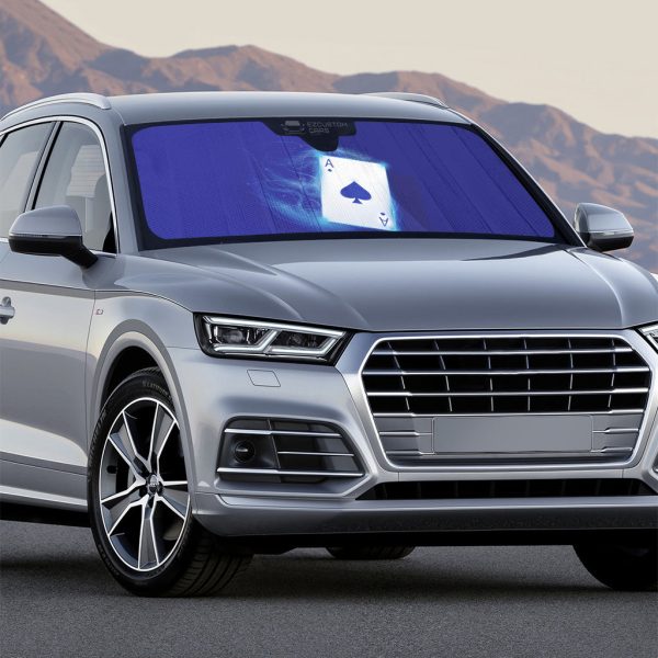 poker car windshield sun shade q1vzq