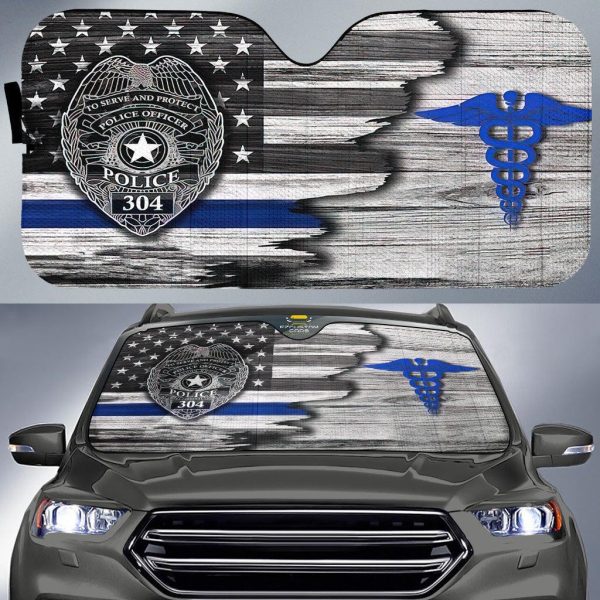 Police and Nurse Army Car Sun Shade Army Car Accessories