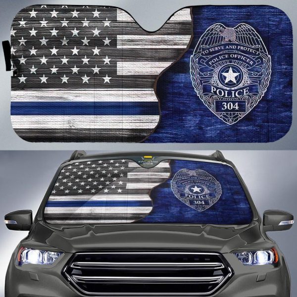 Police Symbol Army Car Sun Shade Army Car Accessories