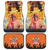 Portgas D. Ace Car Floor Mats One Piece Anime Decor For Cars Car Accessories