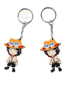 portgas d ace keychains custom one piece anime car accessories fn0yf