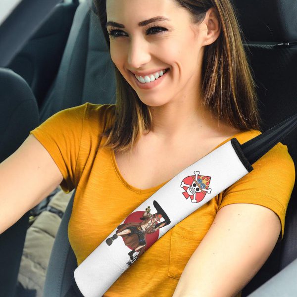 Portgas D. Ace Seat Belt Covers Custom One Piece Anime Car Accessories