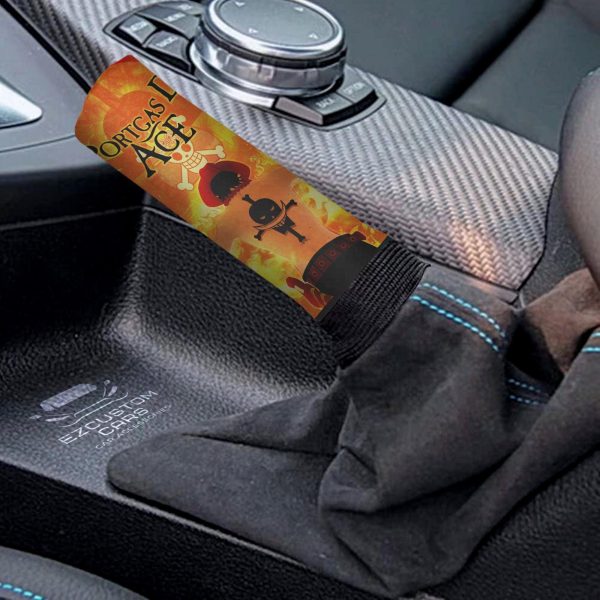 portgas dace fire shift knobs car covers set custom one piece anime car accessories 11ifg