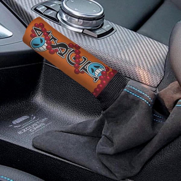 portgas dace symbols shift knobs car covers set custom one piece anime car accessories dx7s7