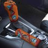 Portgas D.Ace Symbols Shift Knobs Car Covers Set Custom One Piece Anime Car Accessories