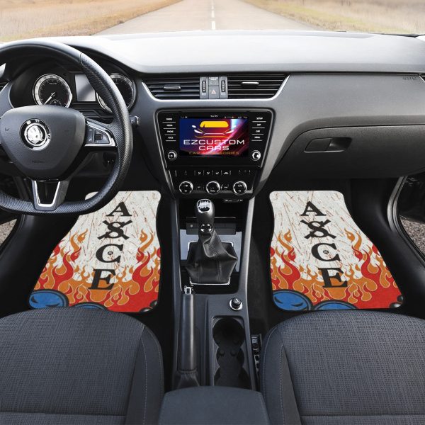 portgasdace car floor mats one piece anime decor for cars car accessories ho2kr