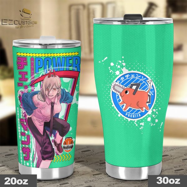 power travel mug gift idea for chainsaw man fans s6d3x