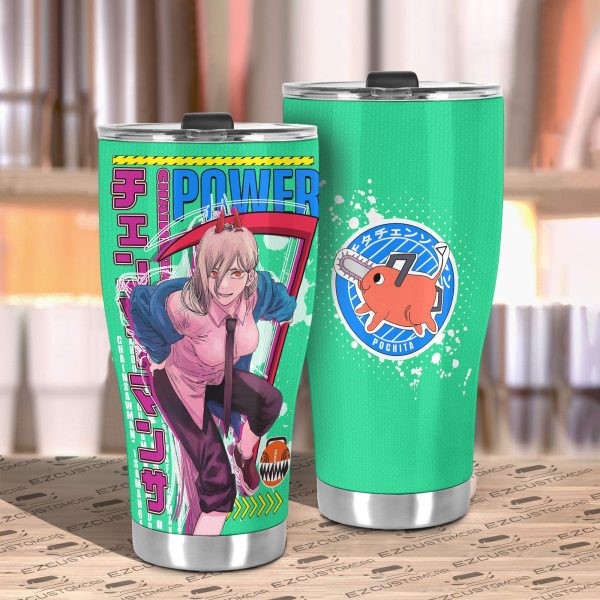 power travel mug gift idea for chainsaw man fans x1nuw