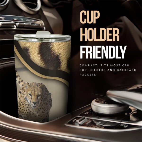 predatory cheetah car tumbler cup custom cheetah car accessories 1ranl