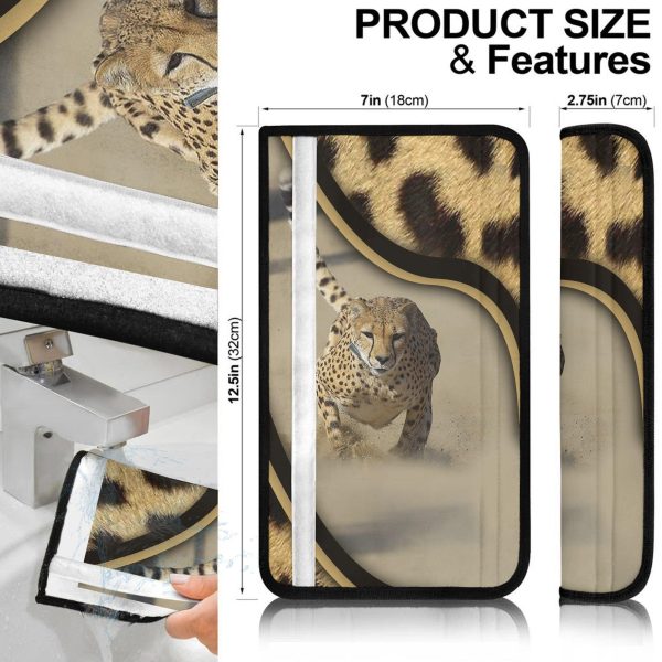 predatory cheetah seat belt covers custom cheetah car accessories mgqq0