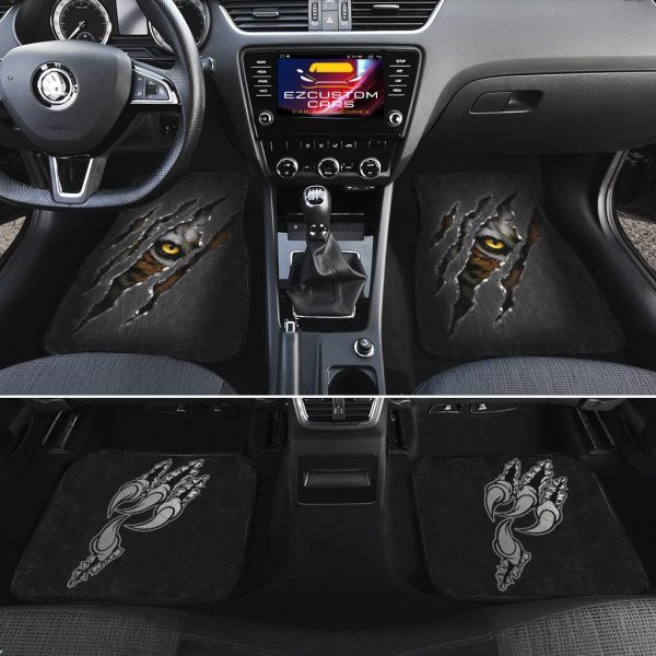 predatory tiger car floor mats custom tiger car accessories dzp92