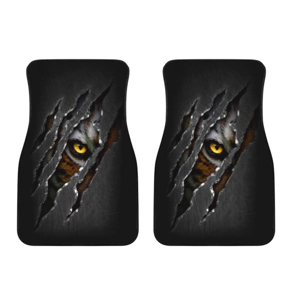 Predatory Tiger Car Floor Mats Custom Tiger Car Accessories