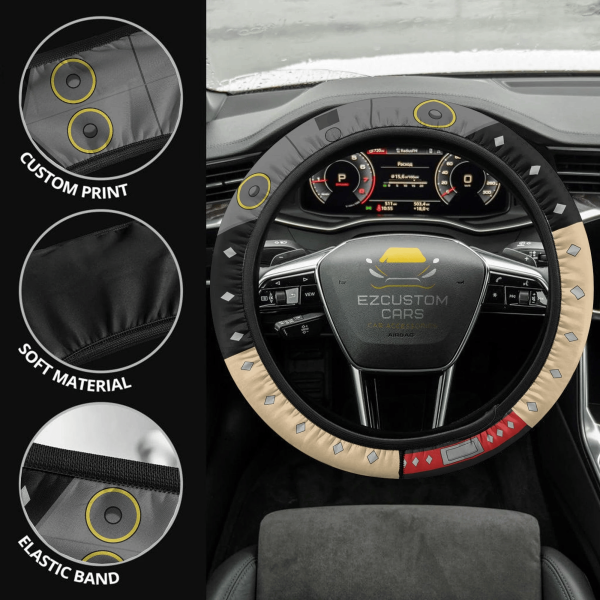 Present Mic My Hero Academia Anime Steering Wheel Cover Custom Anime Car Accessories