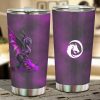 Purple Dragon Car Tumbler Cup Custom Dragon Car Accessories
